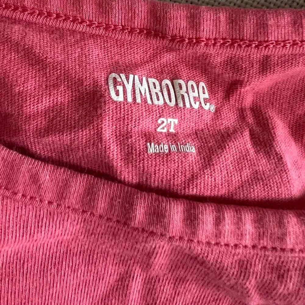 Gymboree Graphic Tee 2T Pink Excellent Long Sleeve Winter Dog Glitter Cozy Pup